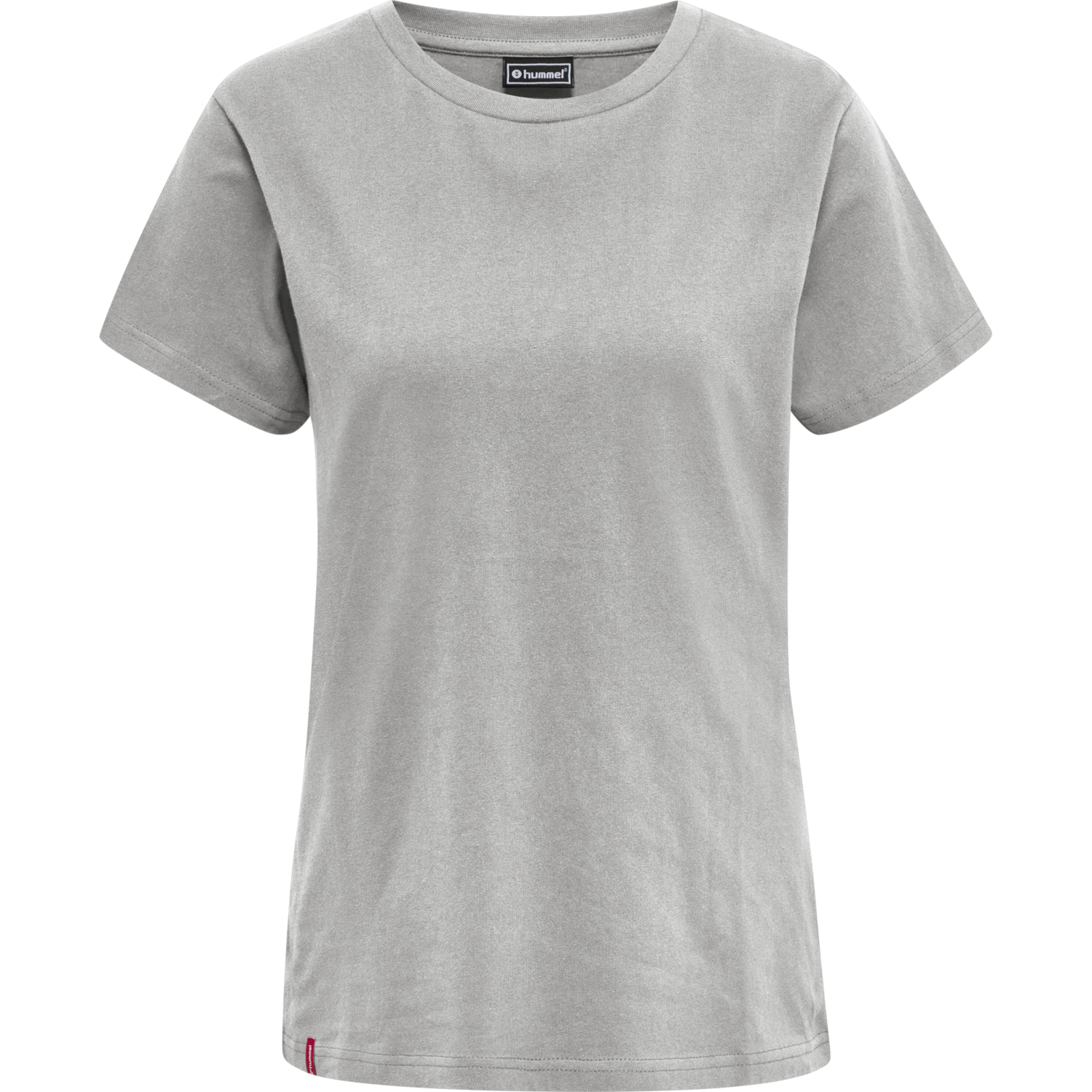 hmlRED HEAVY T-SHIRT S/S WOMAN, GREY MELANGE, packshot