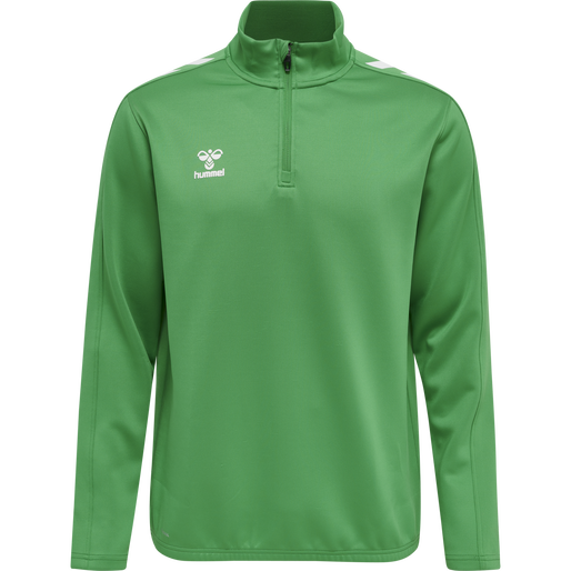 hmlCORE XK HALF ZIP POLY SWEAT, JELLY BEAN, packshot