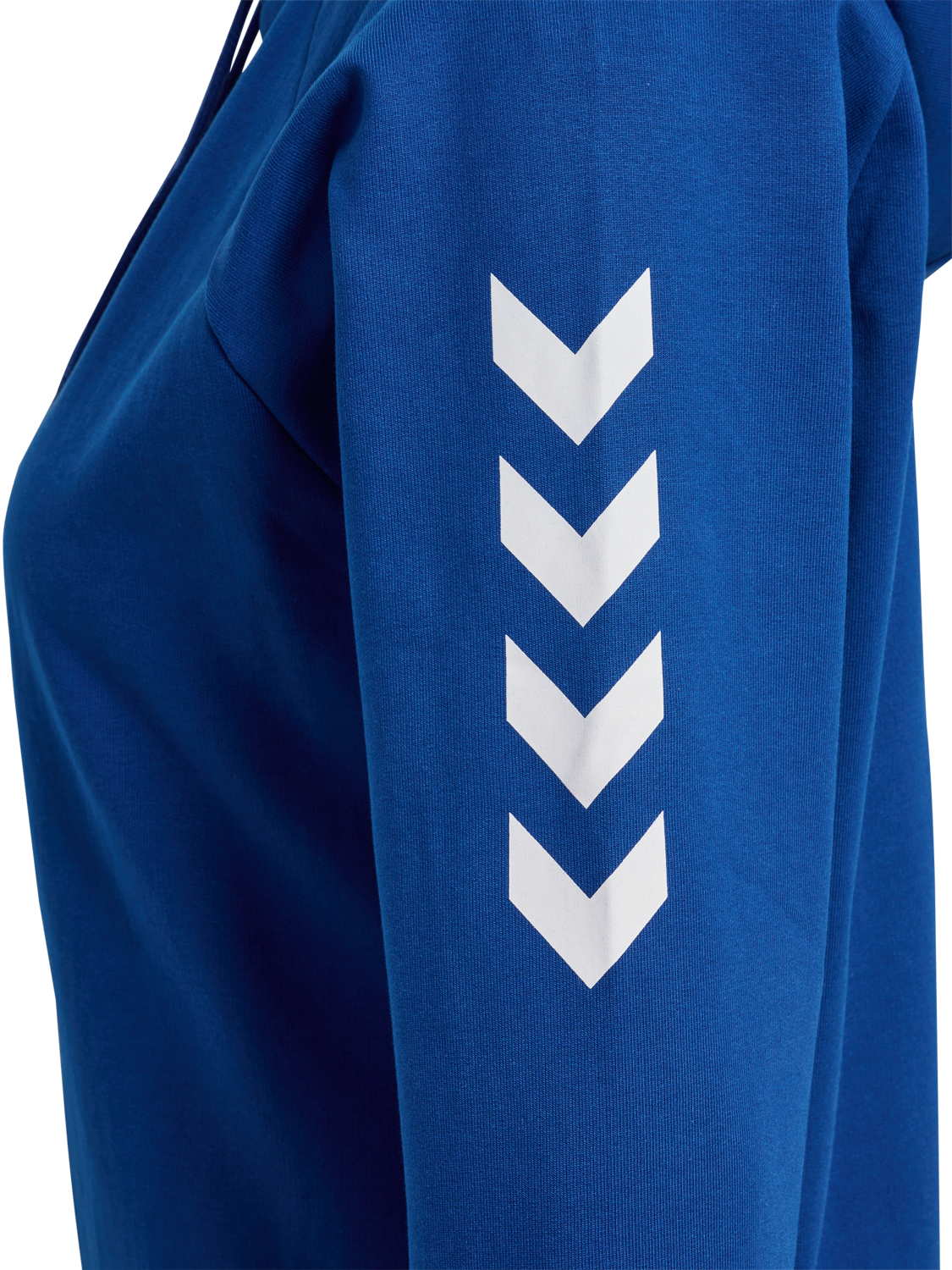 HUMMEL GO COTTON ZIP HOODIE WOMAN, TRUE BLUE, packshot