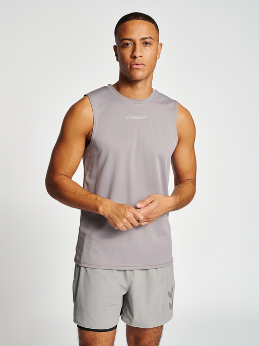 hmlTE FLEX TANKTOP, SHARKSKIN, model