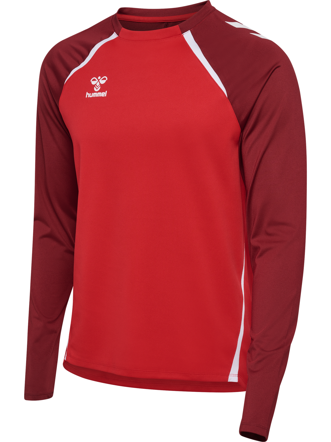 hmlLEAD 2.0 CREW SWEAT, TRUE RED/MAROON, packshot