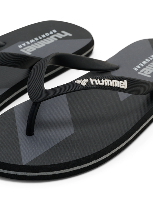CHEVRON FLIP FLOP, BLACK, packshot