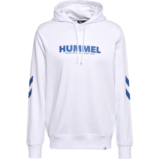 hmlLEGACY LOGO HOODIE, WHITE, packshot