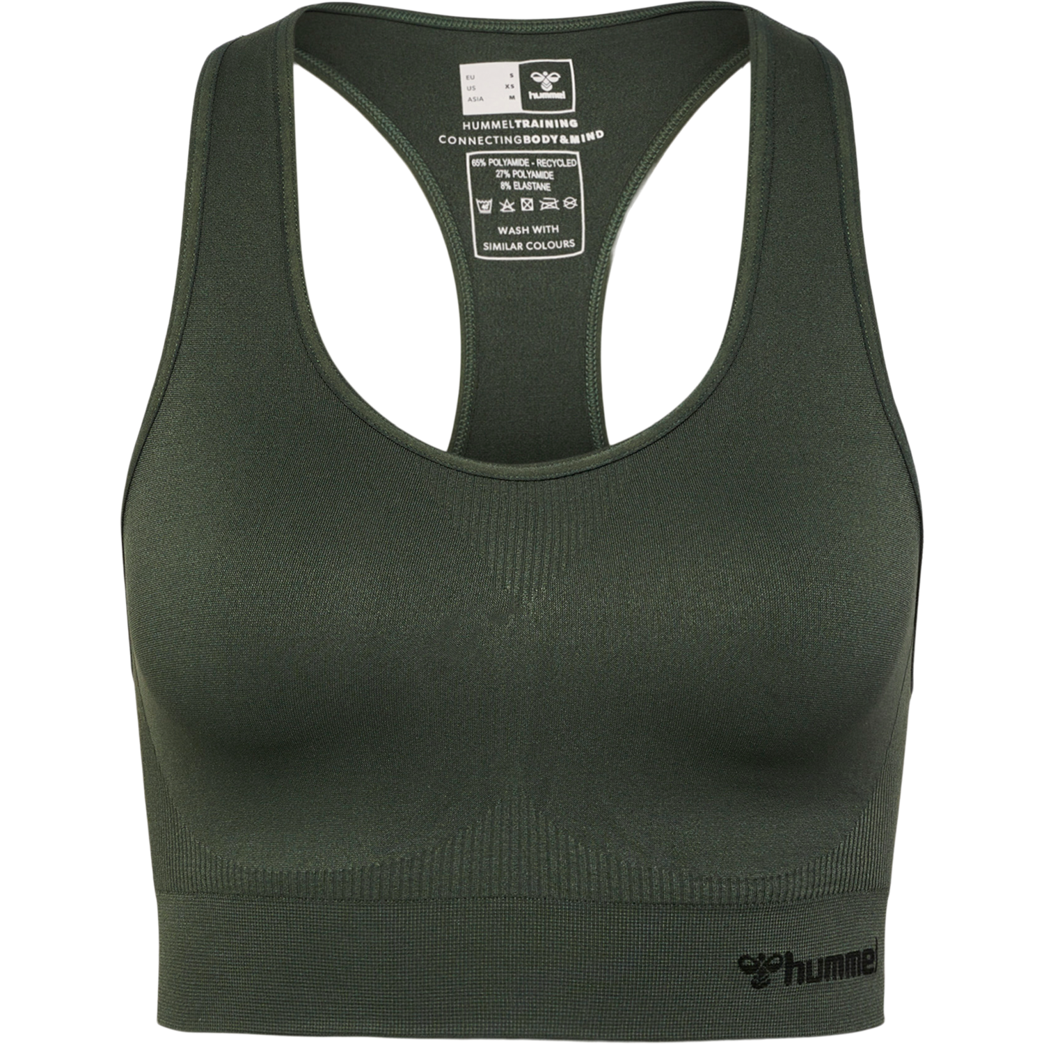 hmlTIF SEAMLESS SPORTS TOP, CLIMBING IVY, packshot