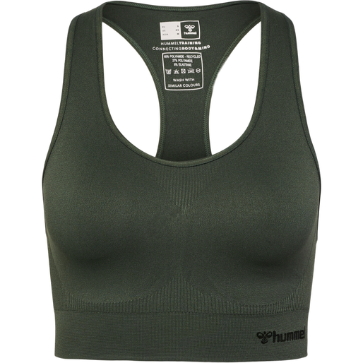 hmlTIF SEAMLESS SPORTS TOP, CLIMBING IVY, packshot