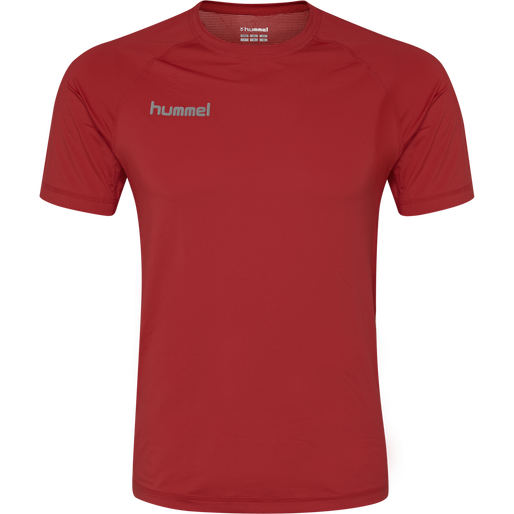 HUMMEL FIRST PERFORMANCE JERSEY S/S, TRUE RED, packshot