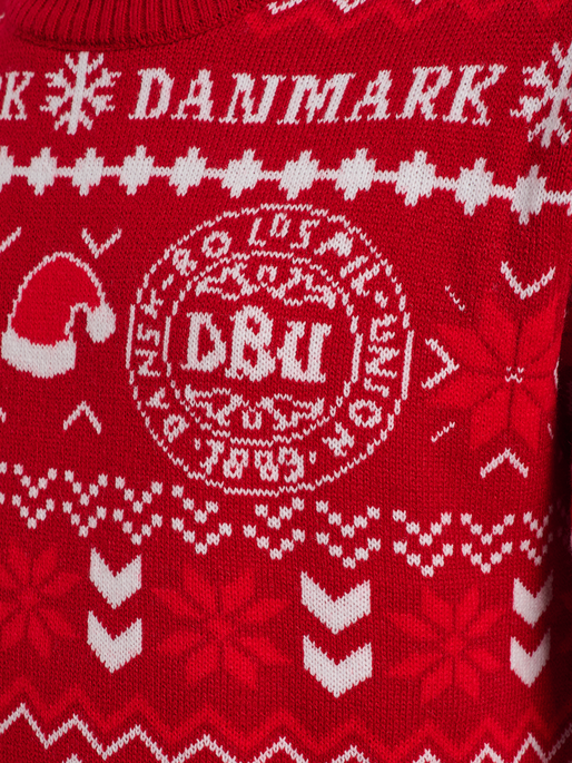 DBU FAN 25 CHRISTMAS SWEATER KIDS, TANGO RED DBU FAN 25 CHRISTMAS SWEATER KIDS, TANGO RED, packshot