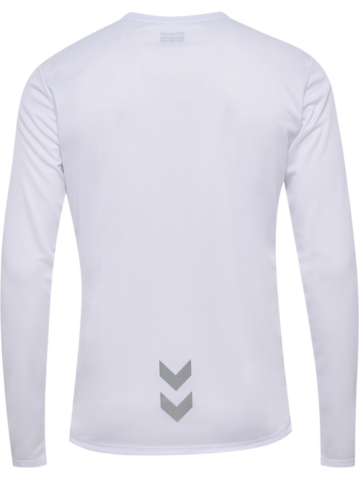 hmlRUN JERSEY L/S, WHITE, packshot
