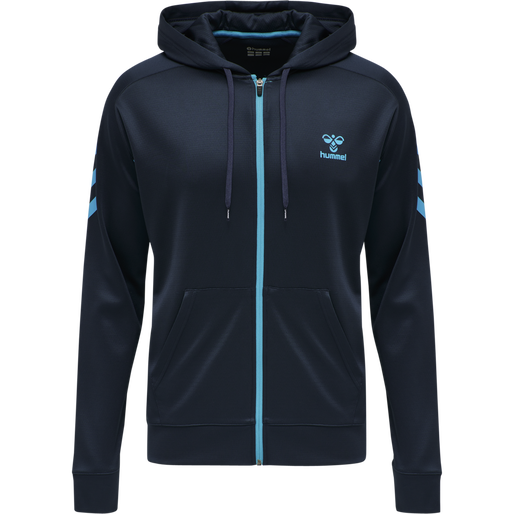 hmlACTION POLY ZIP HOODIE, 8553, packshot