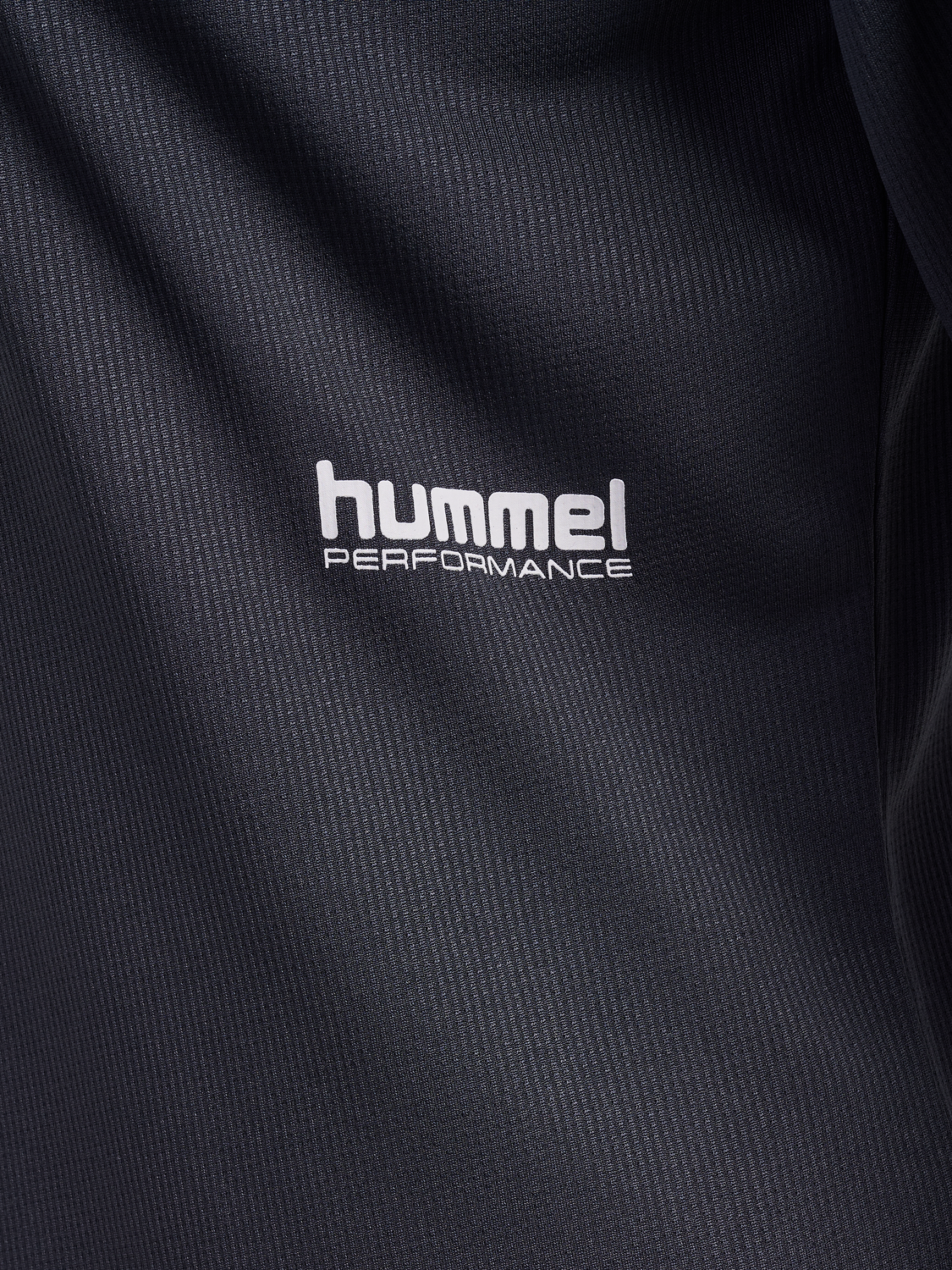 hmlPULSE WORKOUT W T-SHIRT L/S, EBONY, packshot