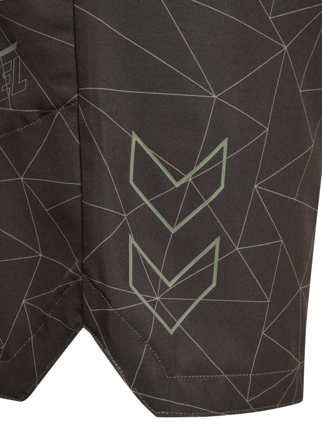 hmlCOURT AOP POCKET SHORTS, TURKISH COFFEE, packshot