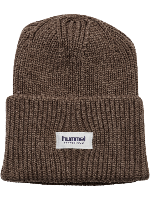 hmlJR HEAVY RIB KNIT BEANIE, PEPPERCORN hmlJR HEAVY RIB KNIT BEANIE, PEPPERCORN, packshot