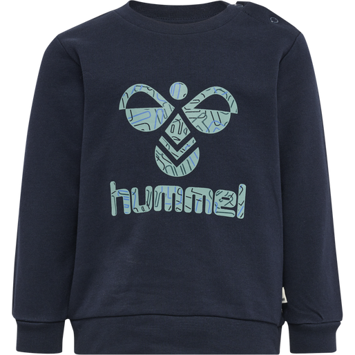 hmlLIME SWEATSHIRT, BLACK IRIS, packshot