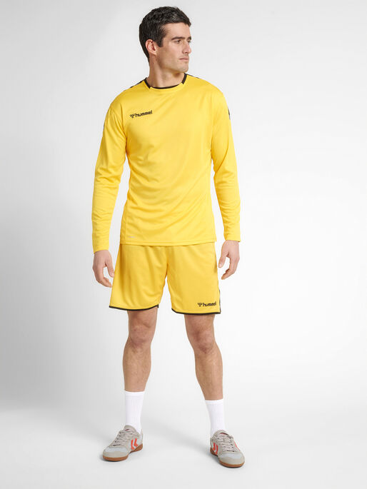 hmlAUTHENTIC POLY JERSEY L/S, SPORTS YELLOW, model
