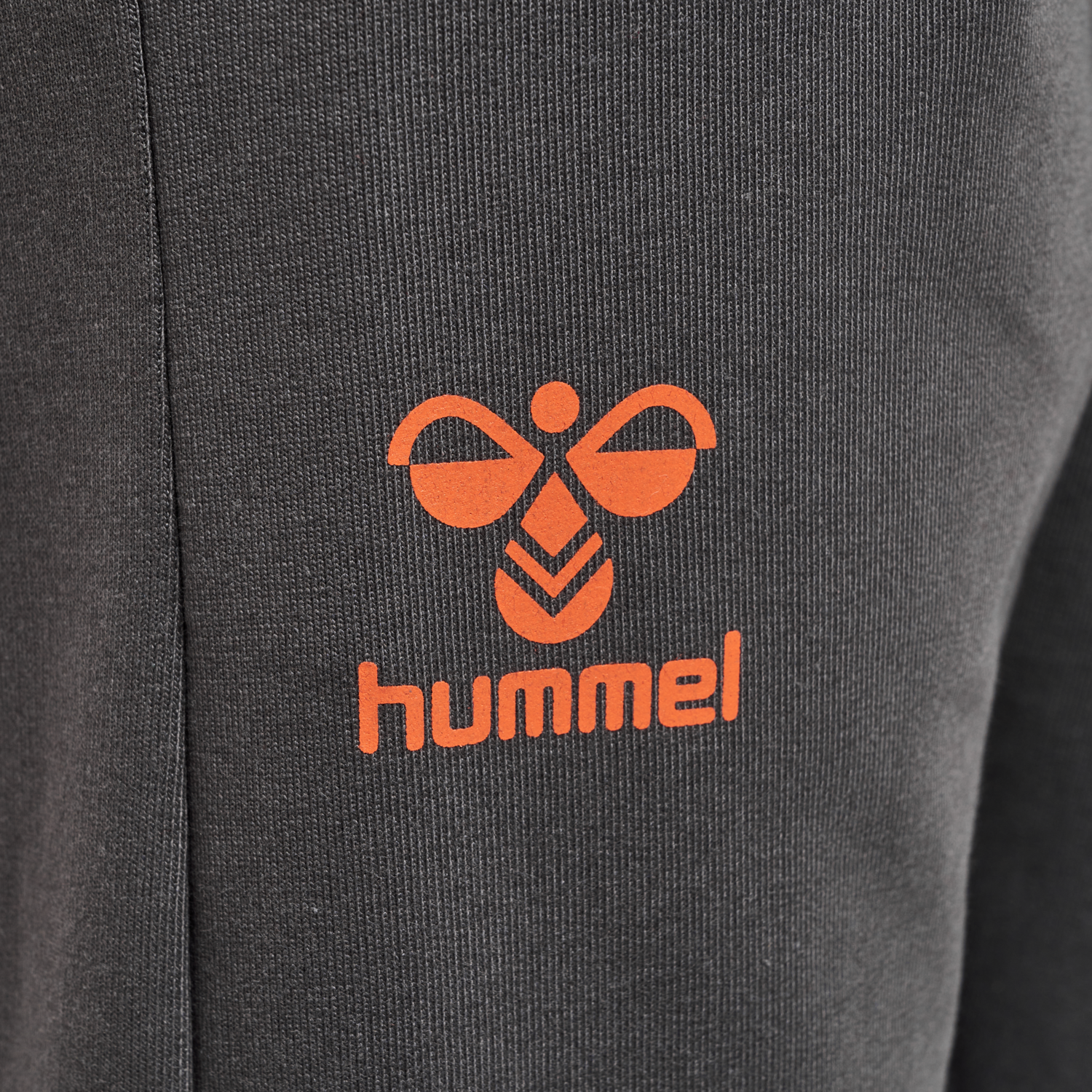 hmlOFFGRID COTTON PANTS KIDS, FORGED IRON/NASTURIUM, packshot