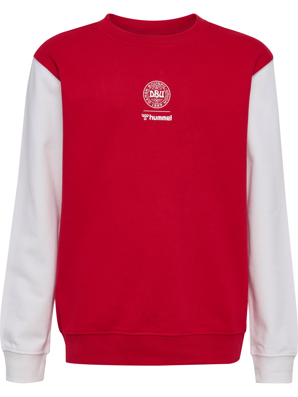 DBU 26 FAN RED-WHITE CREW NECK KIDS, TANGO RED/WHITE, packshot
