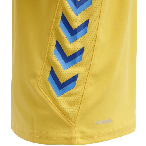 BRØNDBY 21/22 HOME JERSEY S/S KIDS, MINION YELLOW, packshot