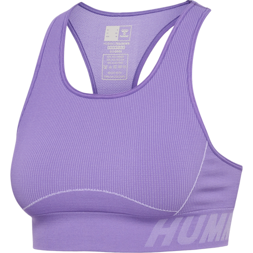 hmlTE CHRISTEL SEAMLESS SPORTS TOP, PAISLEY PURPLE/LAVENDER MELANG, packshot