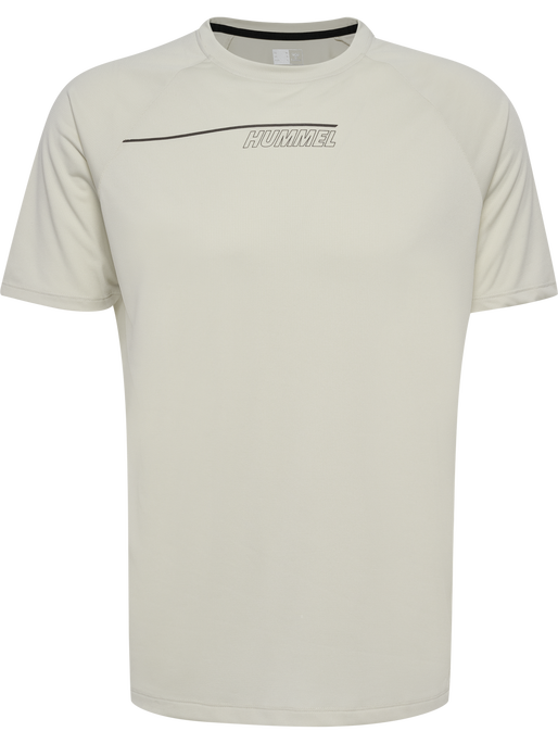 hmlCOURT LIGHT WEIGHT T-SHIRT, LIGHT GREY, packshot