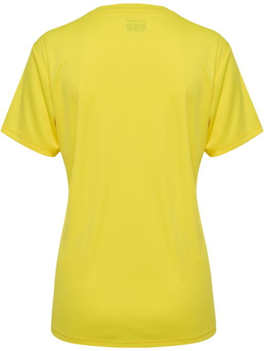 hmlESSENTIAL JERSEY S/S WOMAN, BLAZING YELLOW, packshot