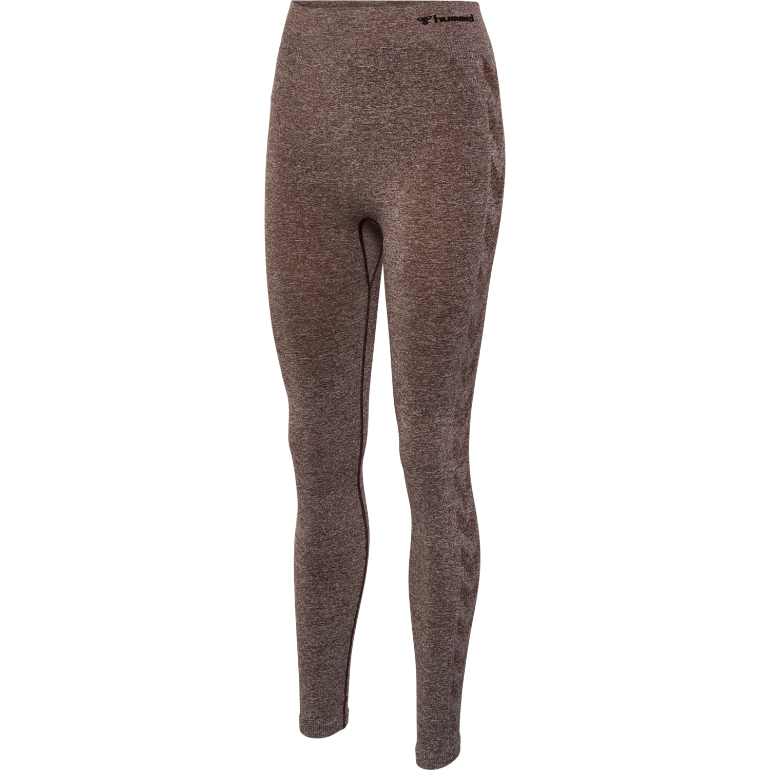 hmlCI SEAMLESS MID WAIST TIGHTS, JAVA MELANGE, packshot