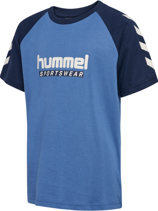 hmlJR LOGO T-SHIRT S/S, DUTCH BLUE hmlJR LOGO T-SHIRT S/S, DUTCH BLUE, packshot