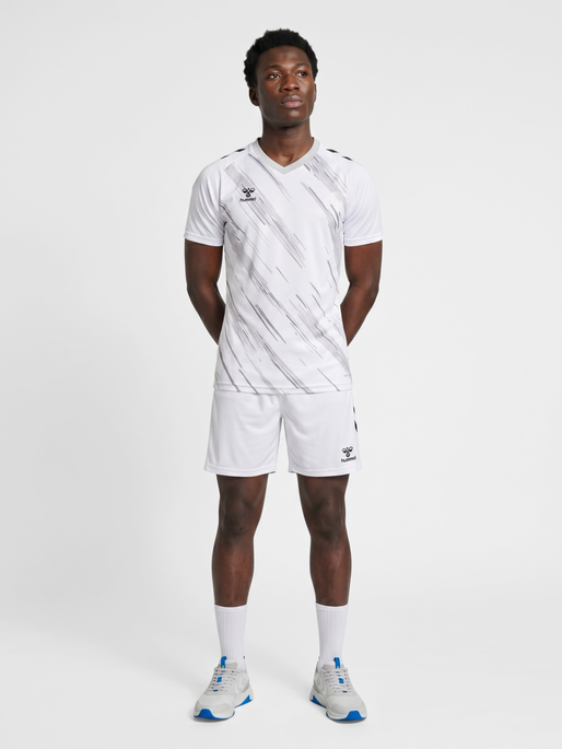hmlMATCH TRIUMPH JERSEY S/S, WHITE/STEEL GRAY, model
