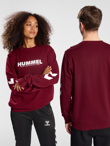 hmlLEGACY SWEATSHIRT, CABERNET, model