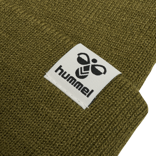 hmlPARK BEANIE, DARK OLIVE, packshot