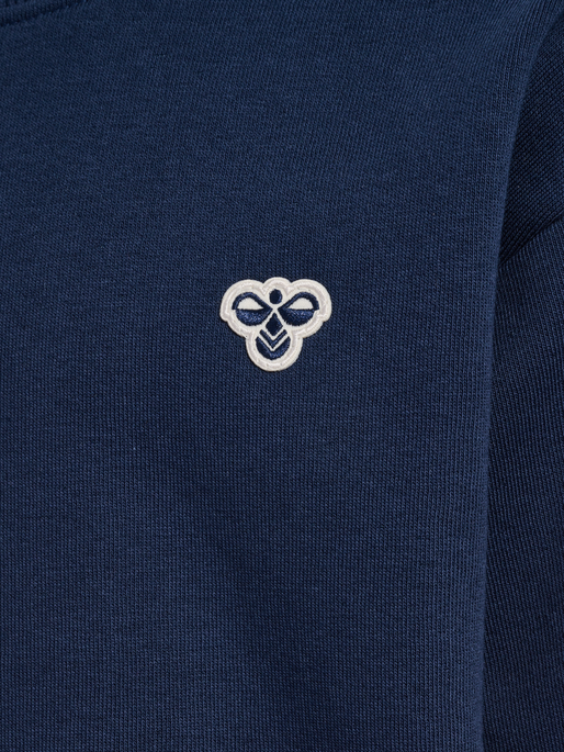 hmlJR LOOSE CREWNECK BEE, DRESS BLUES, packshot