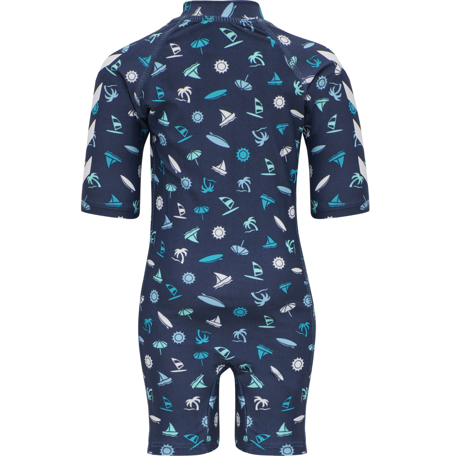 hmlBEACH SWIMSUIT, DARK DENIM, packshot