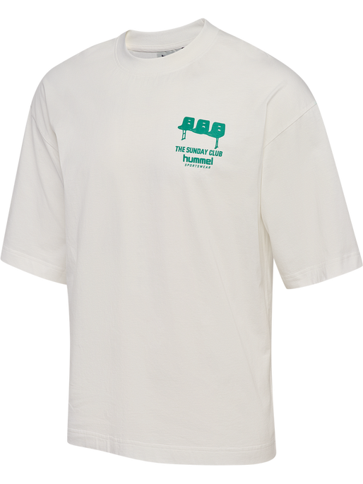 hmlOVERSIZED T-SHIRT S/S SUNDAY, BLANC DE BLANC, packshot