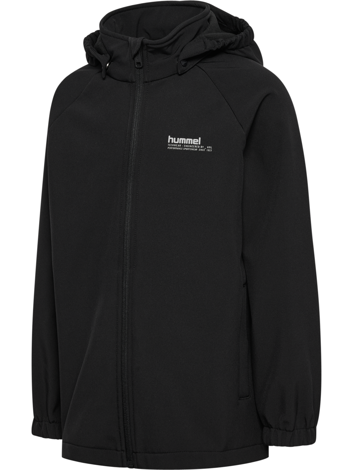hmlJR LOOSE SOFTSHELL JACKET, BLACK, packshot