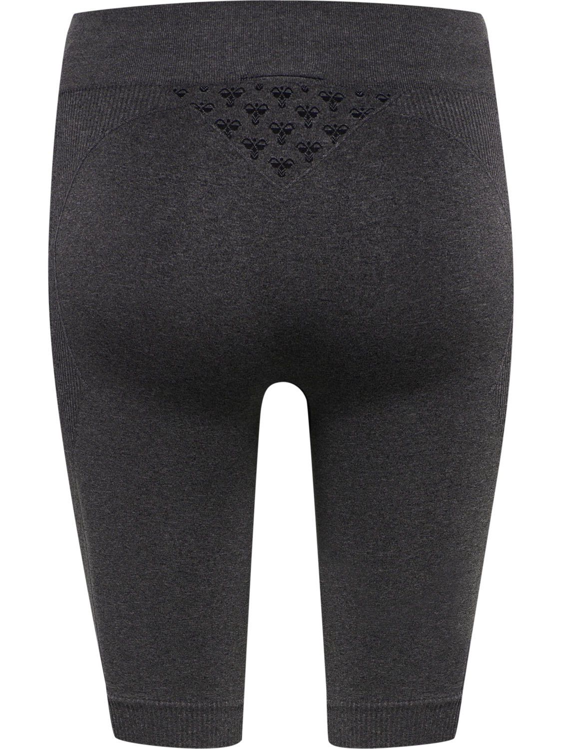 hmlCI SEAMLESS CYCLING SHORTS, BLACK MELANGE, packshot