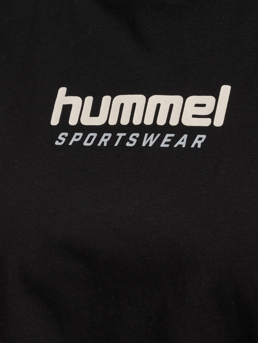 hmlLGC MALU CROPPED T-SHIRT, BLACK, packshot