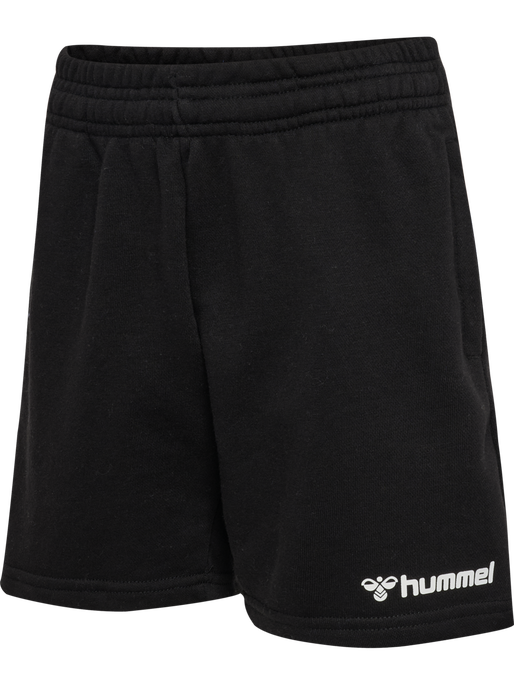 hmlMOVER COTTON BERMUDA SHORTS KIDS, BLACK hmlMOVER COTTON BERMUDA SHORTS KIDS, BLACK, packshot