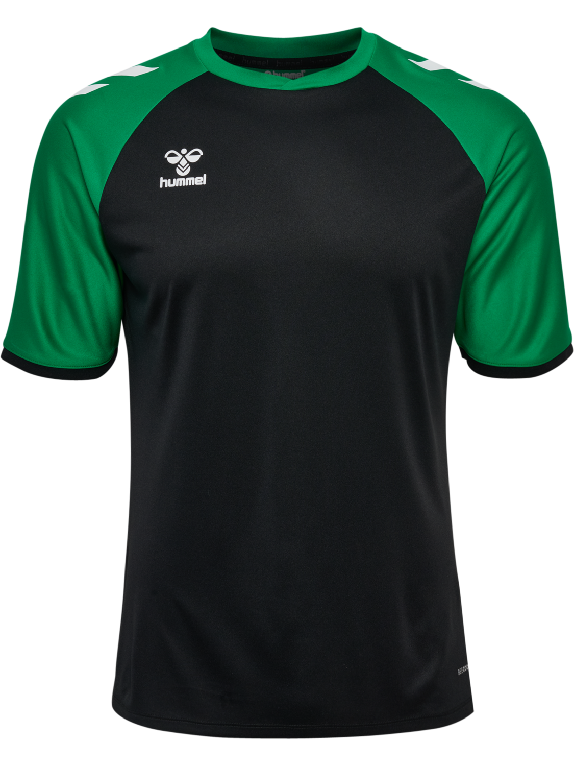 hmlMATCH LEAGUE JERSEY S/S, BLACK/JELLY BEAN, packshot