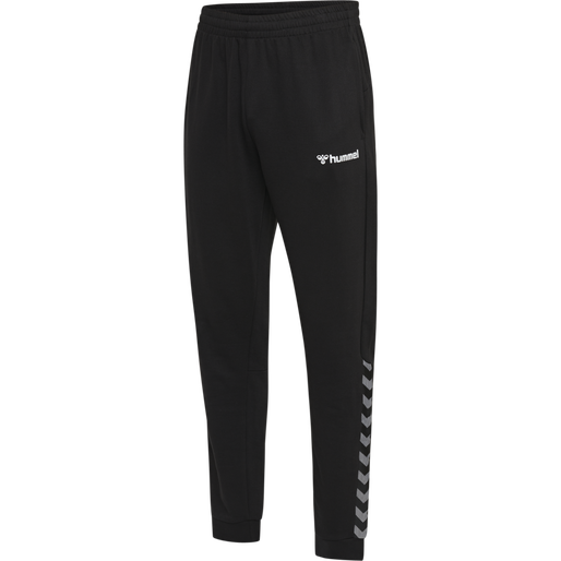 hmlAUTHENTIC KIDS SWEAT PANT, BLACK/WHITE, packshot