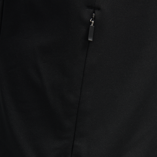 hmlSELBY ZIP HOODIE, BLACK, packshot