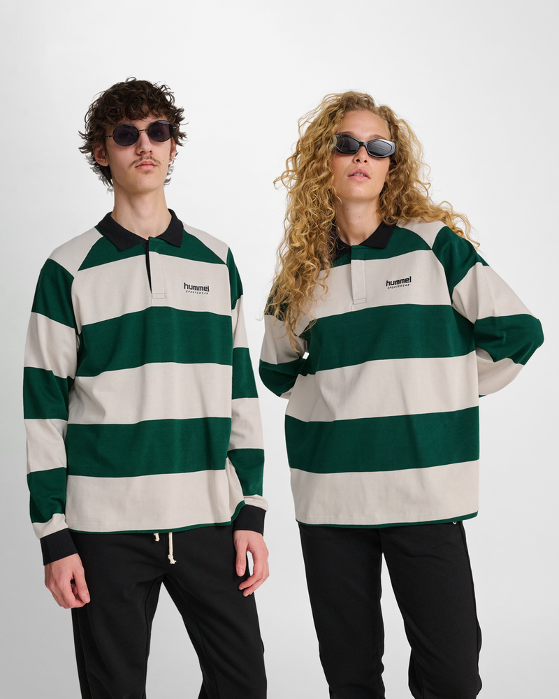 Hmlloose Striped Polo L/S
