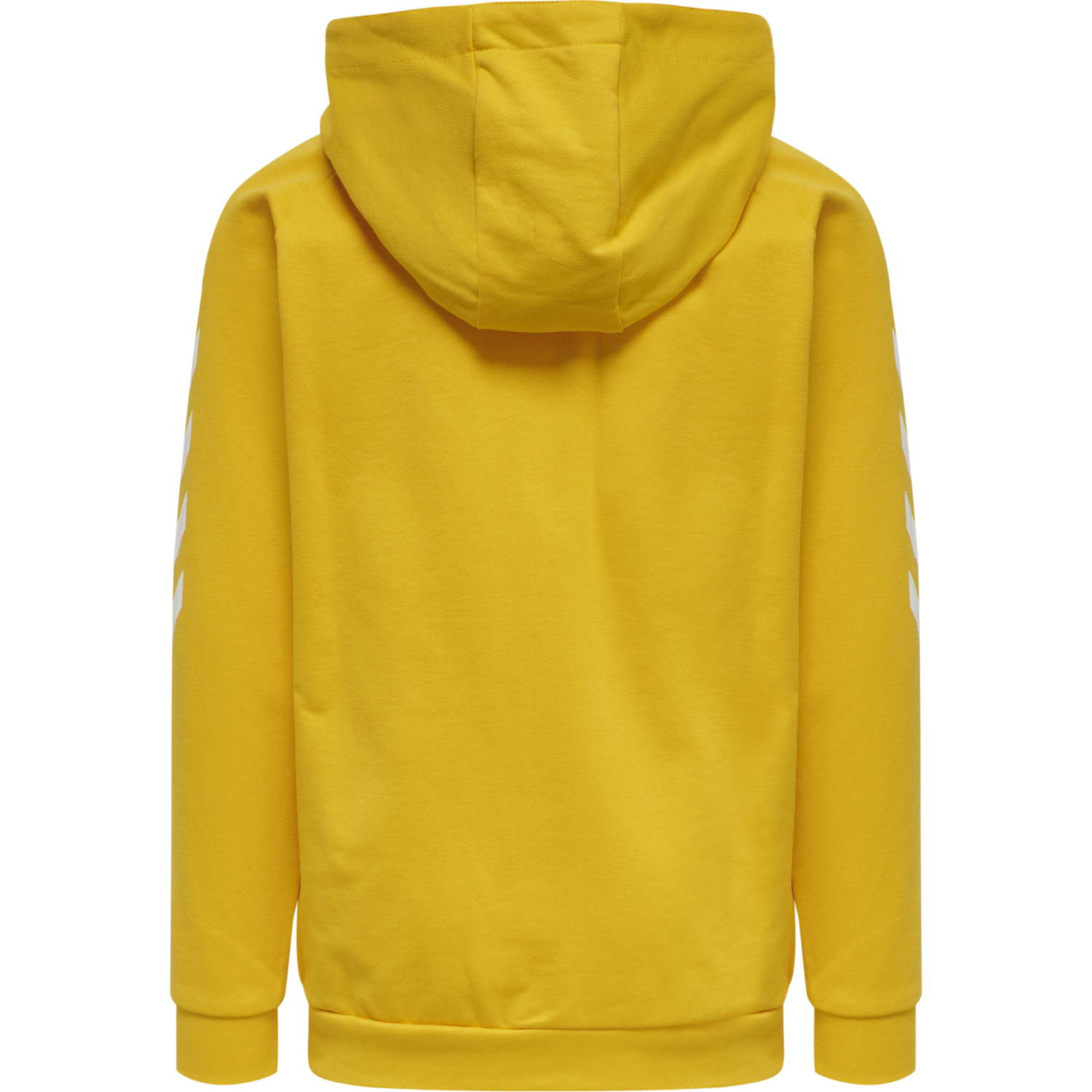 HUMMEL GO KIDS COTTON ZIP HOODIE, SPORTS YELLOW, packshot