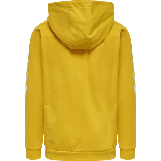 HMLGO KIDS COTTON ZIP HOODIE, SPORTS YELLOW, packshot
