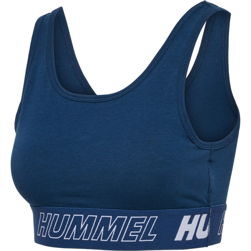 hmlTE MAJA 2-PACK COTTON SPORTS TOP, BLACK/INSIGINA BLUE, packshot