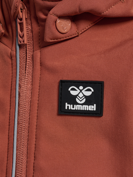 hmlMARS TEX MINI SOFTSHELL JACKET, COPPER BROWN, packshot