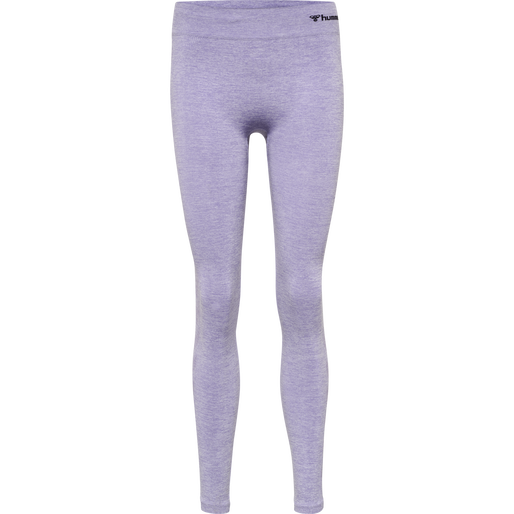 hmlCI SEAMLESS MID WAIST TIGHTS, LAVENDER MELANGE hmlCI SEAMLESS MID WAIST TIGHTS, LAVENDER MELANGE, packshot