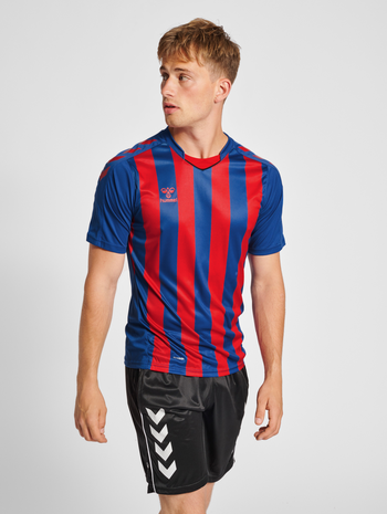 hmlCORE XK STRIPED JERSEY S/S, TRUE BLUE, model