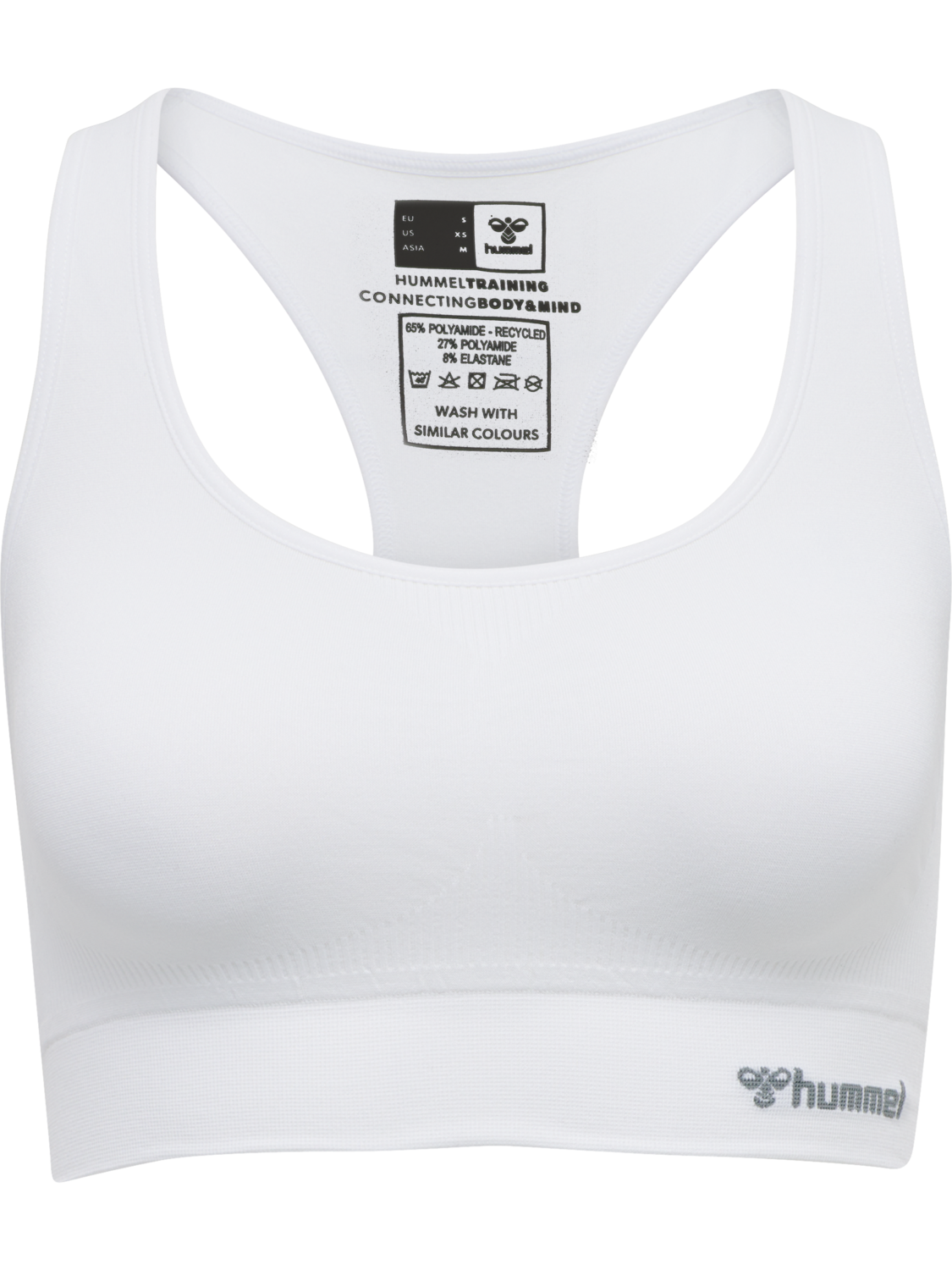 hmlTIF SEAMLESS SPORTS TOP, WHITE, packshot