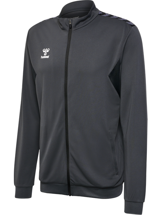 hmlAUTHENTIC PL ZIP JACKET, ASPHALT, packshot
