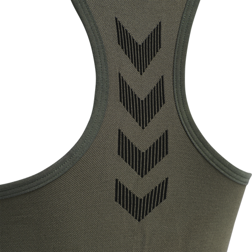 HUMMEL FIRST SEAMLESS BRA WOMAN, GRAPE LEAF, packshot