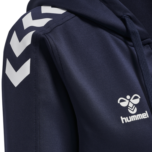 hmlCORE XK POLY ZIP HOOD SWEAT WOMA, MARINE hmlCORE XK POLY ZIP HOOD SWEAT WOMA, MARINE, packshot